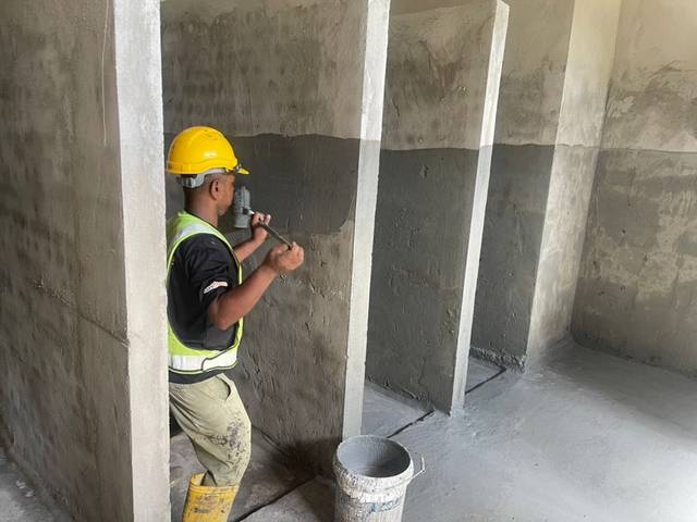 Waterproofing and protective coating works