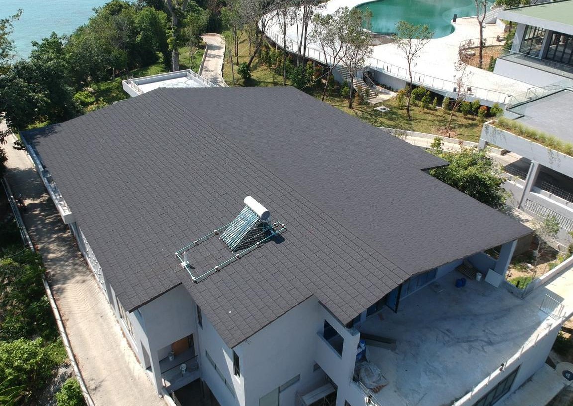 Curved metal roof